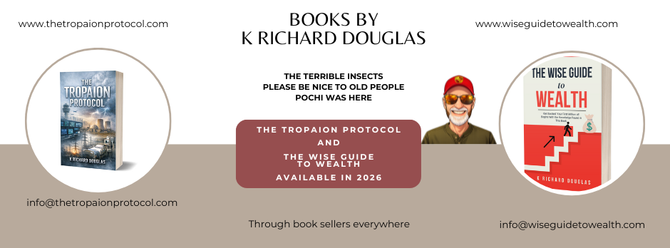 K Richard Douglas books by K Richard Douglas Kirk Douglas The Wise Guide to Wealth The Tropaion Protocol The Terrible Insects